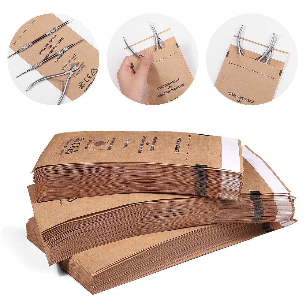 Wholesale Nail Art Sterilization Pouch Disposable Nail Disinfection Accessories Tools(P01)
