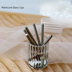 Wholesale Multi-functional Glass Nail Tools Manicure Disinfection Cups Storage Container (C04)