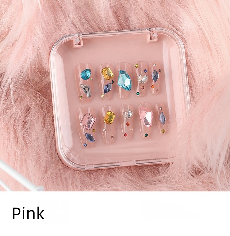 Wholesale Plastic Storage Box for Press On Nails Fake Nails Package Cases (C05)