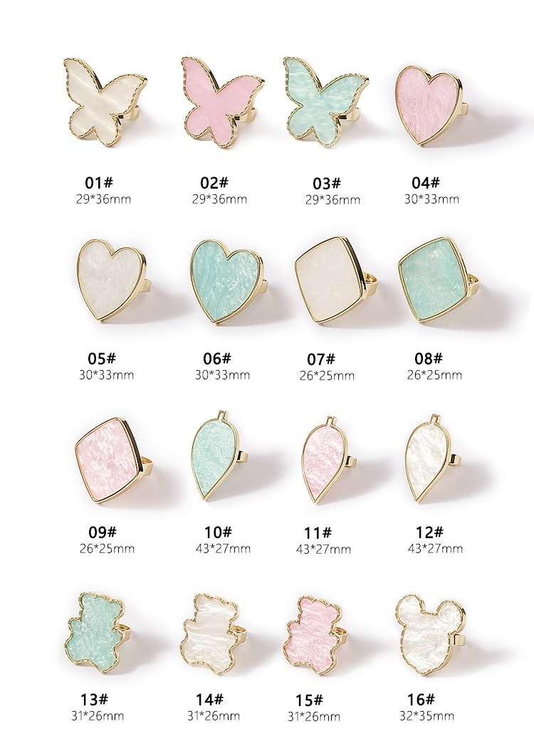 Wholesale Nail Art Japanese Ring Palette Manicure Color Mixing Tools (S011)