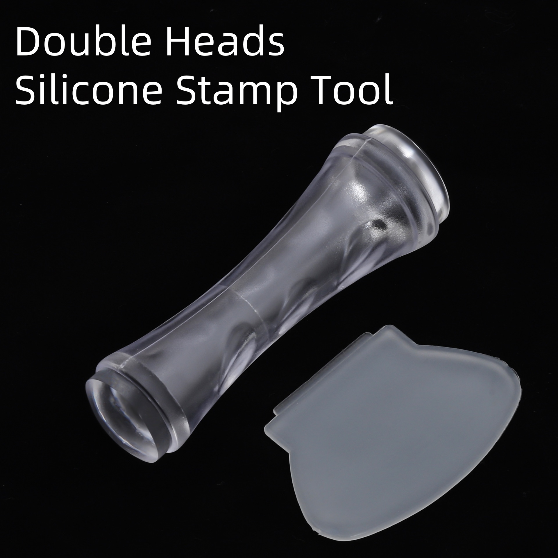 Wholesale Nail Art Dual Head Stamps Silicone Stamper Scraper Tool Sets (SNA10)