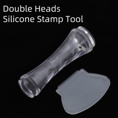 Wholesale Nail Art Dual Head Stamps Silicone Stamper Scraper Tool Sets (SNA10)