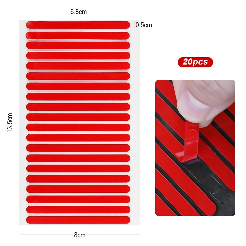 Wholesale Double Sides Crystal False Nail Tips Adhesive Tapes Display Holder Strip Stickers (M05)
