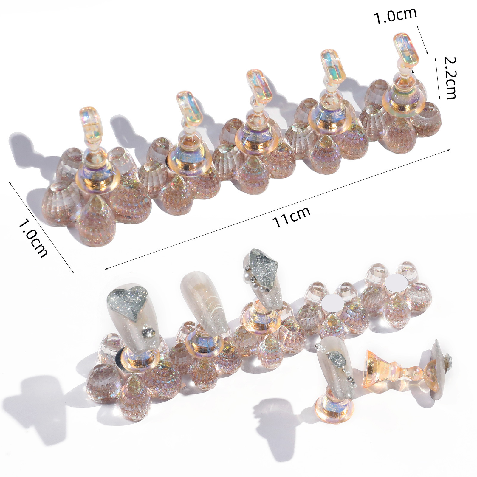 Wholesale Magnetic Nail Holder Manicure Practice Stands Tools (NT61)