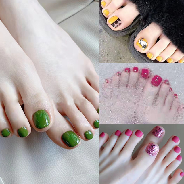 Wholesale Press On Toenails One Minute Nail Art Manicure Artificial Nails (PNT-49)