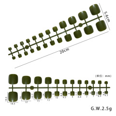 Wholesale Press On Toenails One Minute Nail Art Manicure Artificial Nails (PNT-49)