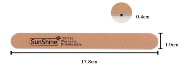 Customized Nail Art Sanding Files OEM Manicure Thin Nail Files (FF02)