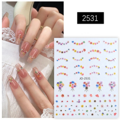 Wholesale Spring Nail Art Stickers Cute Nails DIY Flower Manicure Accessories (NPP49)