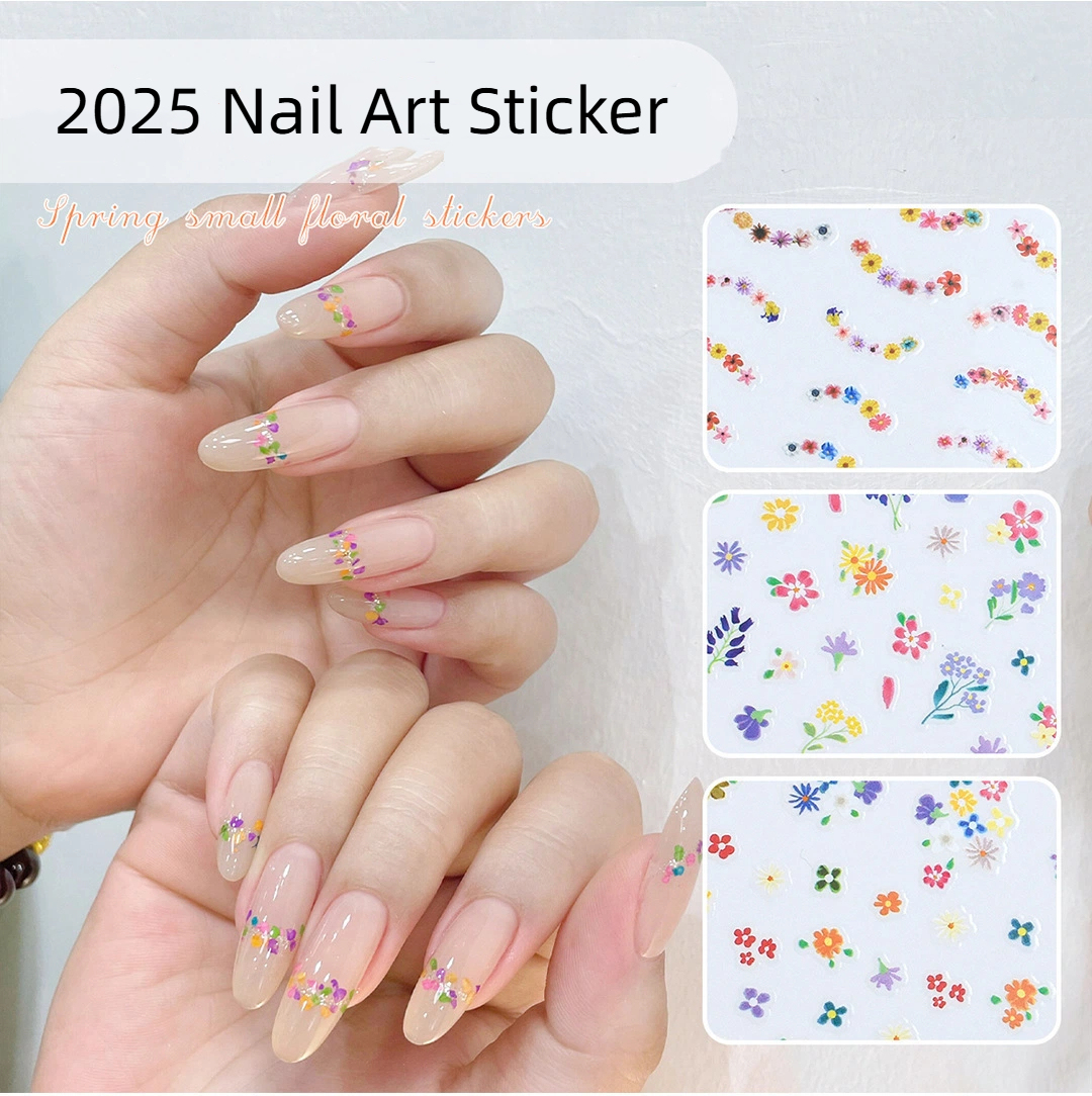 Wholesale Spring Nail Art Stickers Cute Nails DIY Flower Manicure Accessories (NPP49)