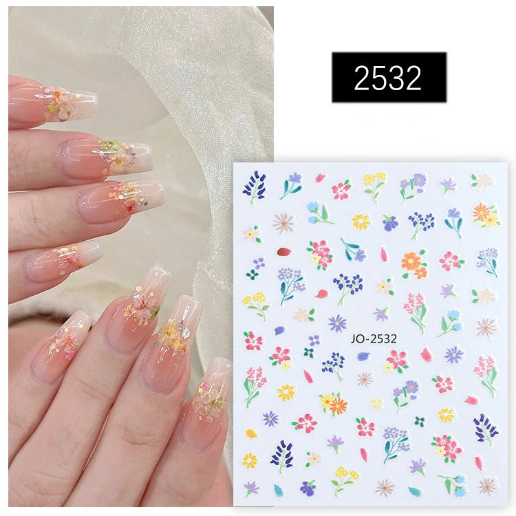 Wholesale Spring Nail Art Stickers Cute Nails DIY Flower Manicure Accessories (NPP49)