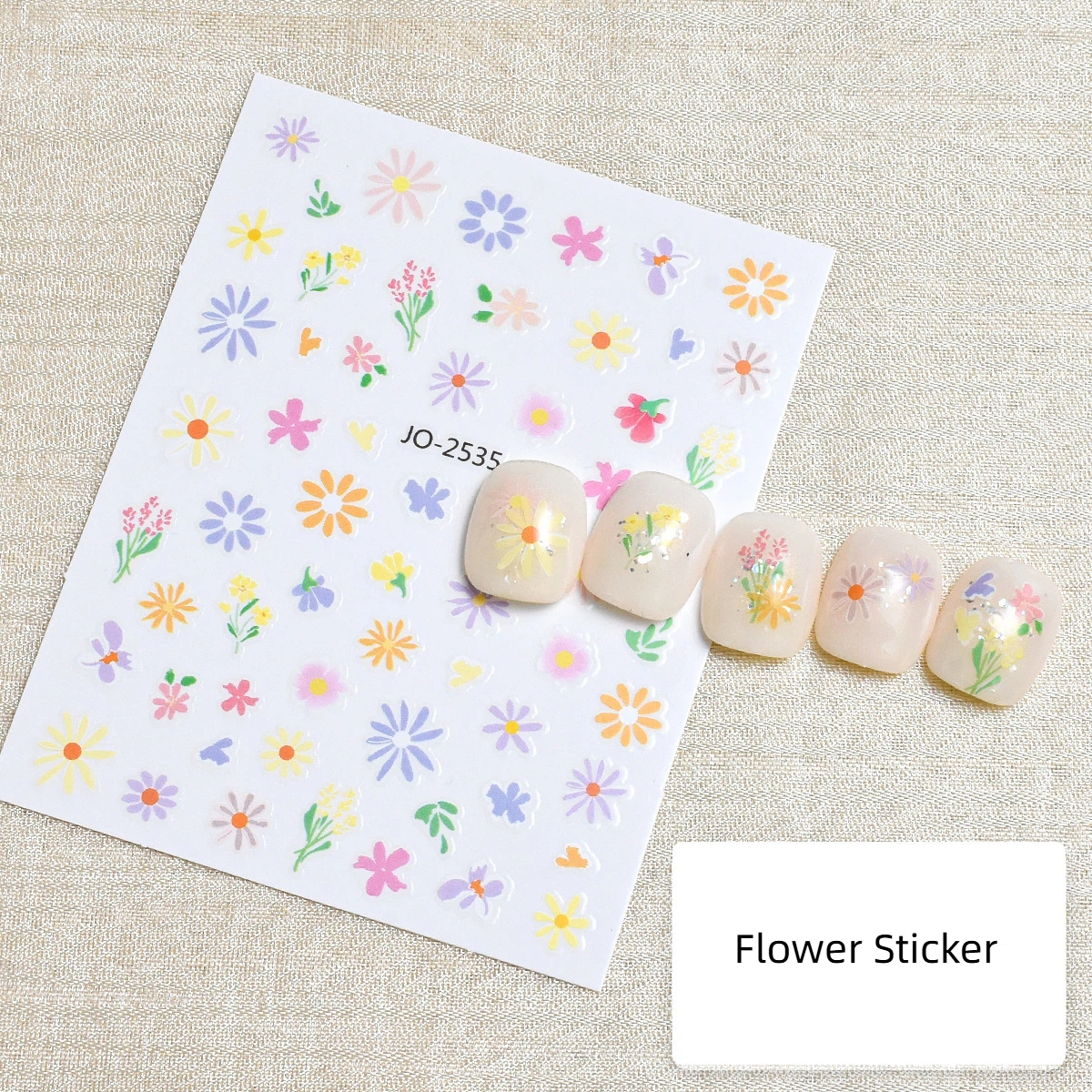 Wholesale Spring Nail Art Stickers Cute Nails DIY Flower Manicure Accessories (NPP49)