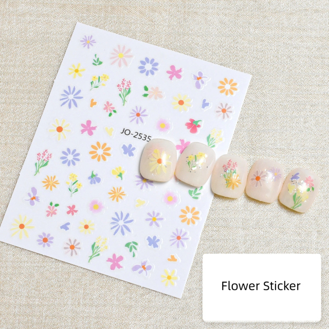 Wholesale Spring Nail Art Stickers Cute Nails DIY Flower Manicure Accessories (NPP49)