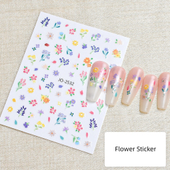 Wholesale Spring Nail Art Stickers Cute Nails DIY Flower Manicure Accessories (NPP49)