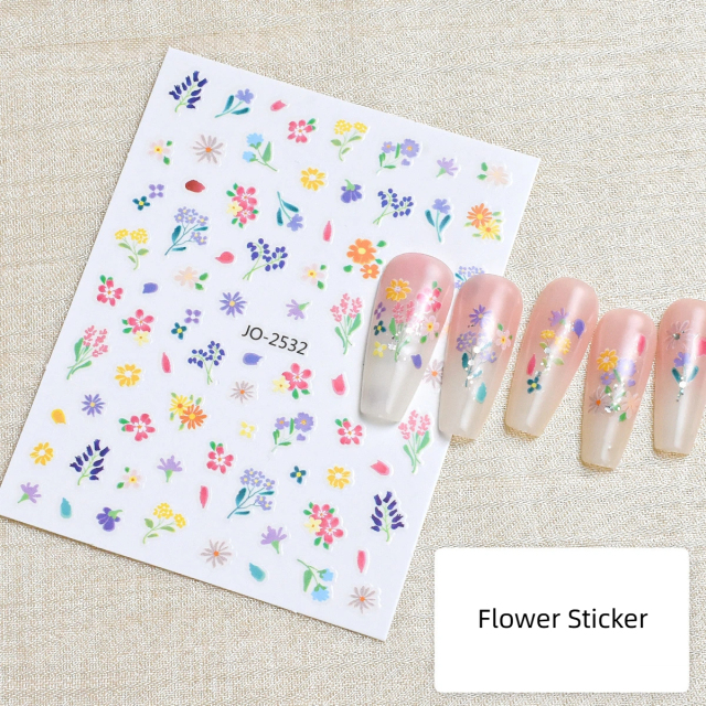 Wholesale Spring Nail Art Stickers Cute Nails DIY Flower Manicure Accessories (NPP49)
