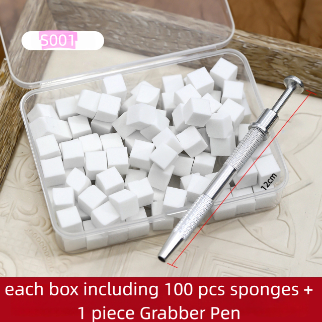 Wholesale Soft Nail Sponge Kit for Ombre Gel With Grabbing Pens (S001)