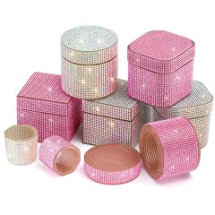 Full Crystal Rhinestones Luxury Nail Art Dappen Dishes Shiny Manicure Liquid Cups (C06)