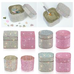 Full Crystal Rhinestones Luxury Nail Art Dappen Dishes Shiny Manicure Liquid Cups (C06)