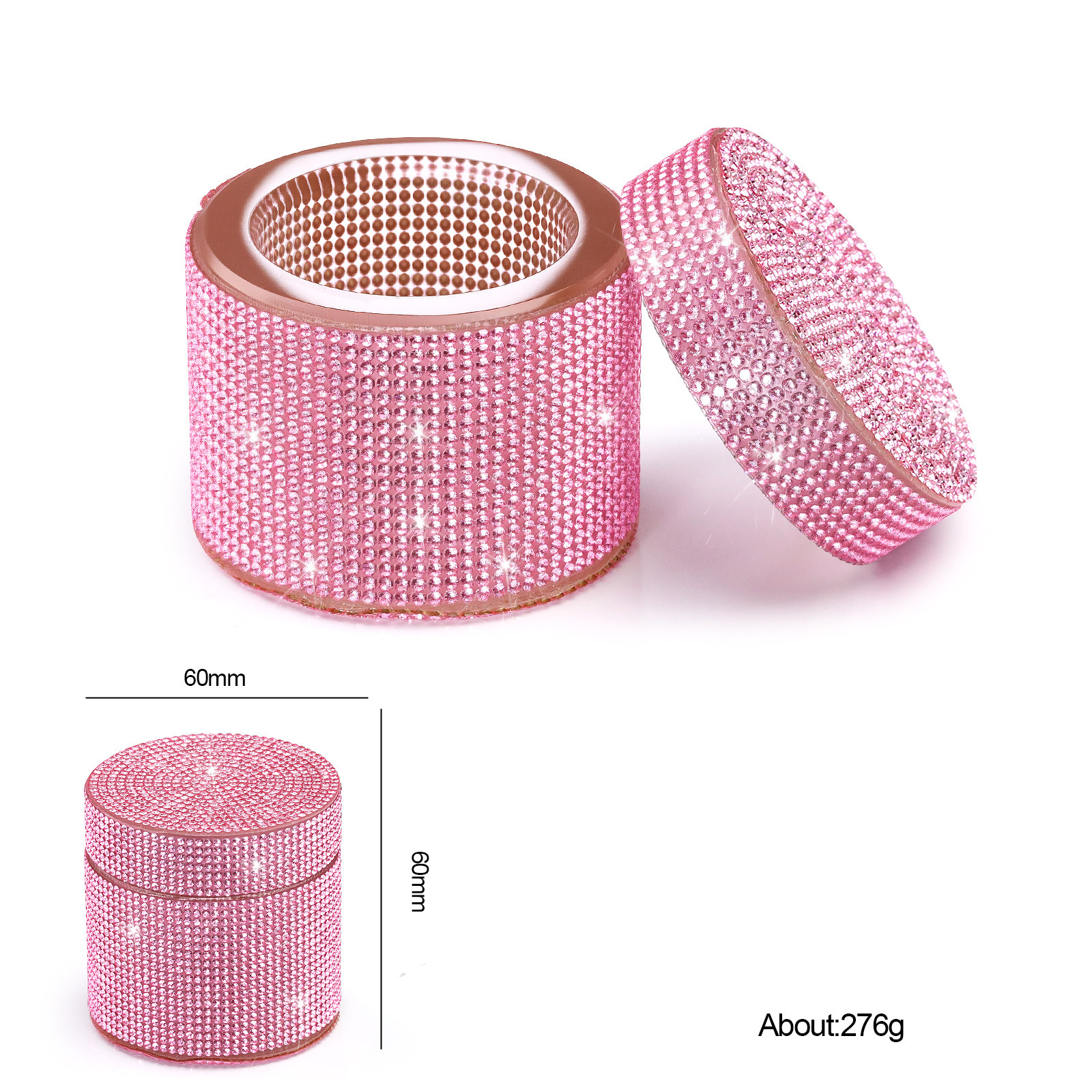 Full Crystal Rhinestones Luxury Nail Art Dappen Dishes Shiny Manicure Liquid Cups (C06)