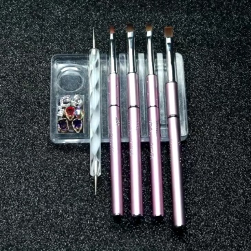 2026 High Quality Nail Brush Holders with Gel Color Palette Manicure Tool Supplies (B021)