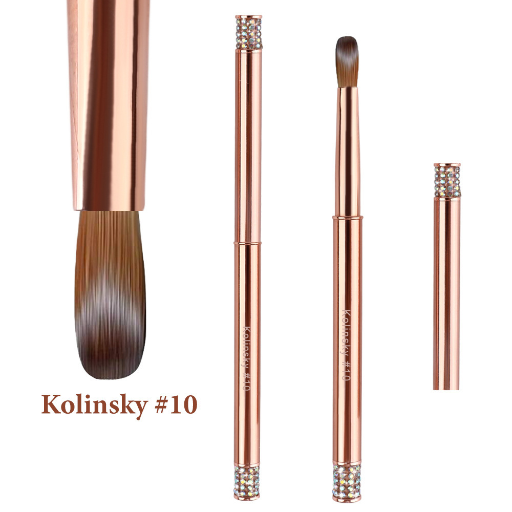 Professional Nail Art Kolinsky Sable Brushes Custom Logo Nail Tools (B022)