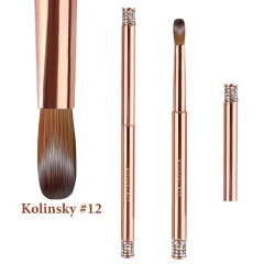 Professional Nail Art Kolinsky Sable Brushes Custom Logo Nail Tools (B022)