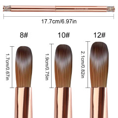 Professional Nail Art Kolinsky Sable Brushes Custom Logo Nail Tools (B022)