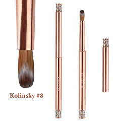 Professional Nail Art Kolinsky Sable Brushes Custom Logo Nail Tools (B022)