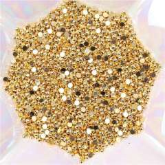 Wholesale Half-round Metal Rivet Nail Art  Pearls Manicure Accessories(D33)