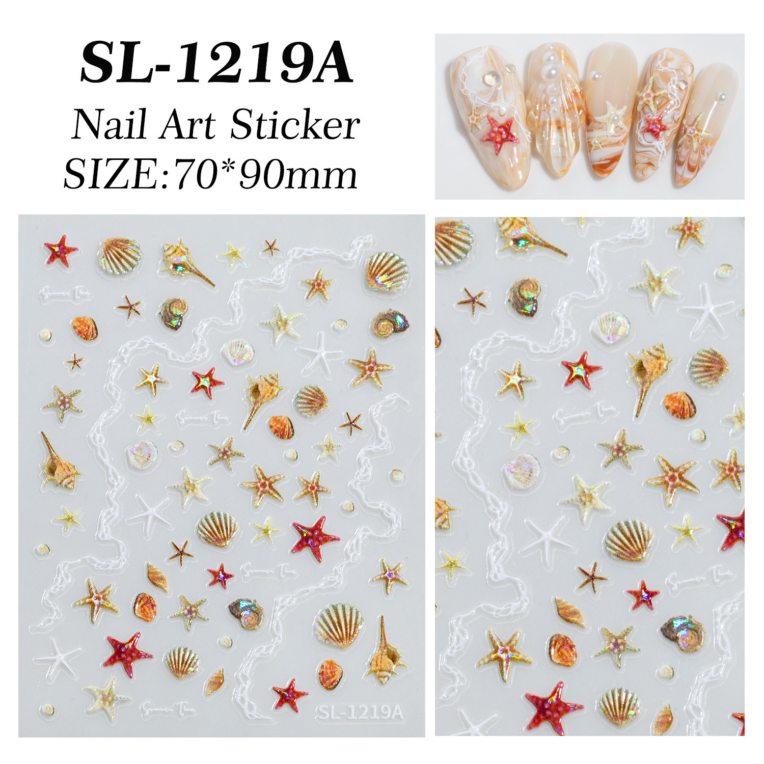 Wholesale Salon Summer Ocean Nail Art Stickers Manicure Supplies (NPP53)