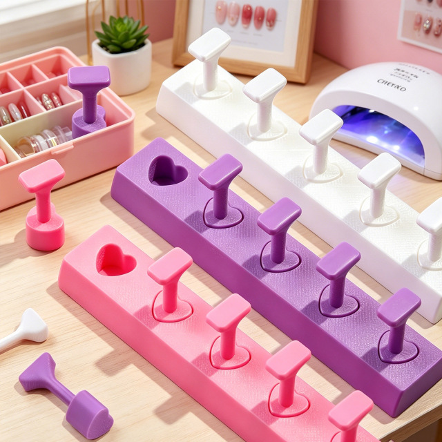 2026 Non-Magnetic Nail Stand for Press-On & False Nails (M07)
