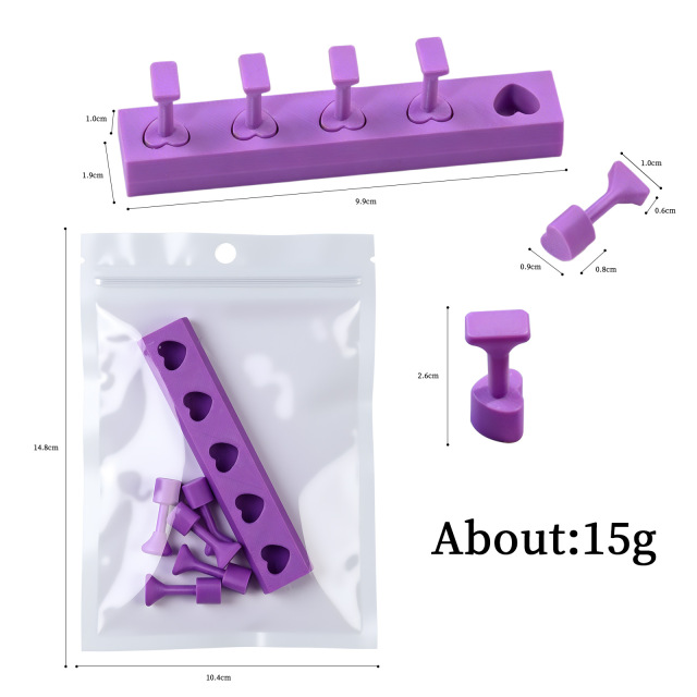 2026 Non-Magnetic Nail Stand for Press-On & False Nails (M07)