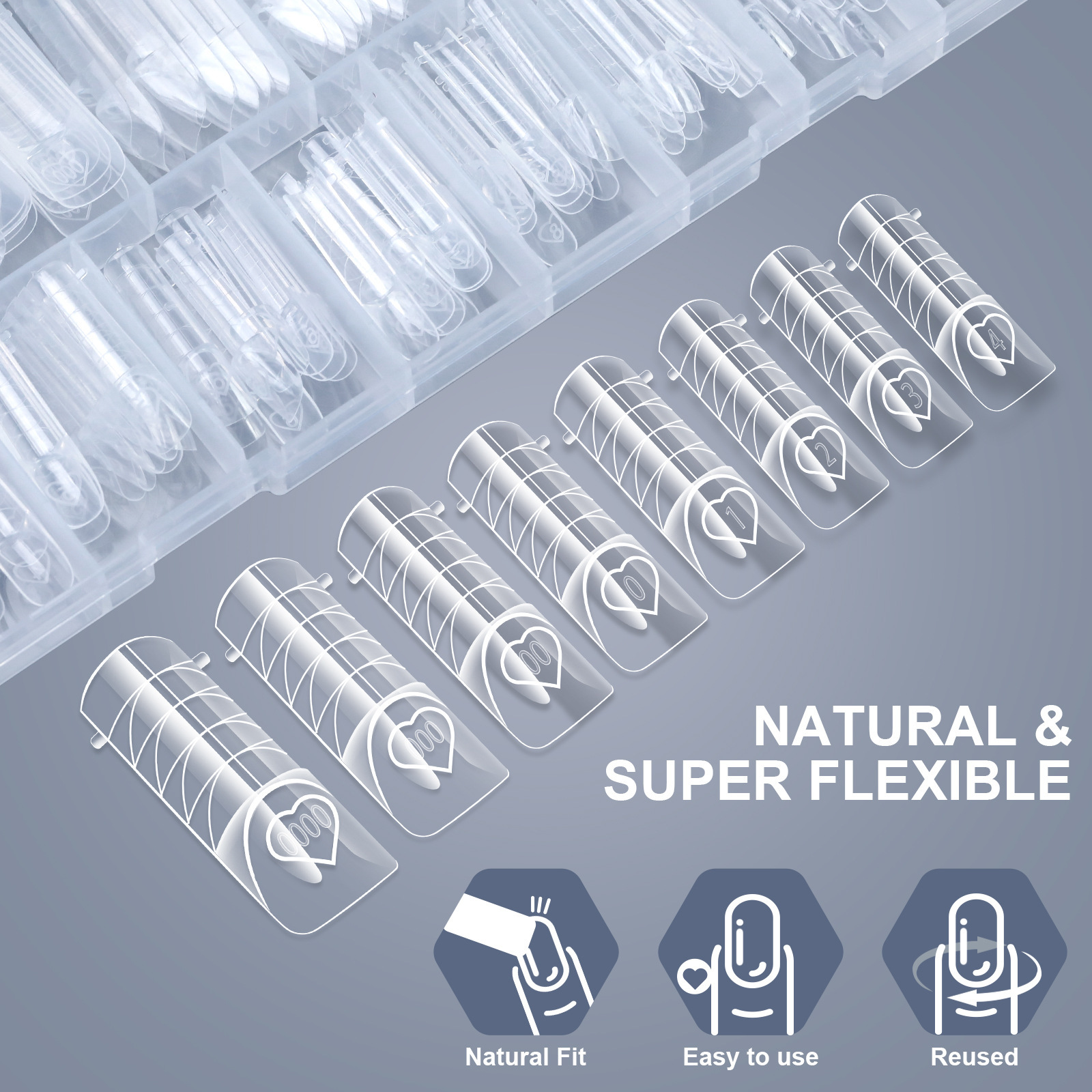Wholesale Space French Dual Nail Forms For Salon (NT62)
