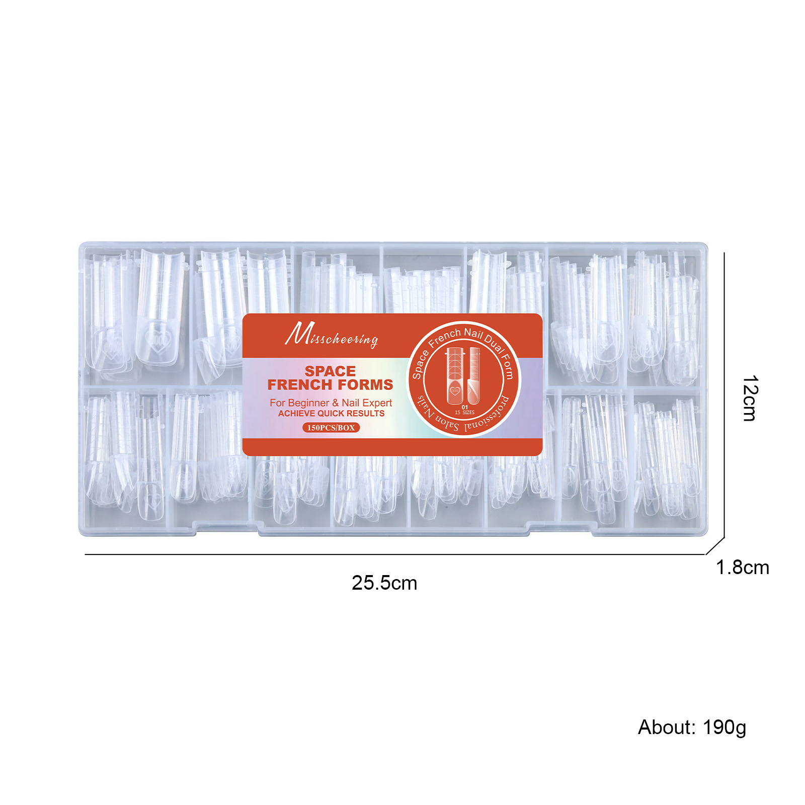 Wholesale Space French Dual Nail Forms For Salon (NT62)