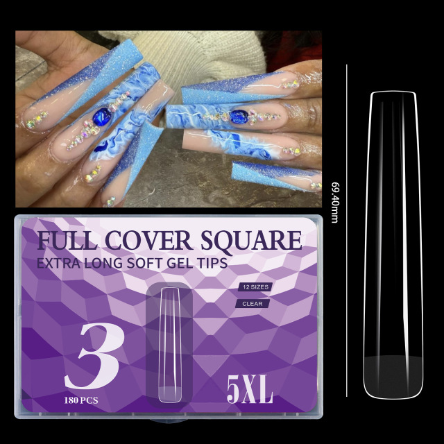 Wholesale 5XL Extra Long Nail Tips For Beauty Salon