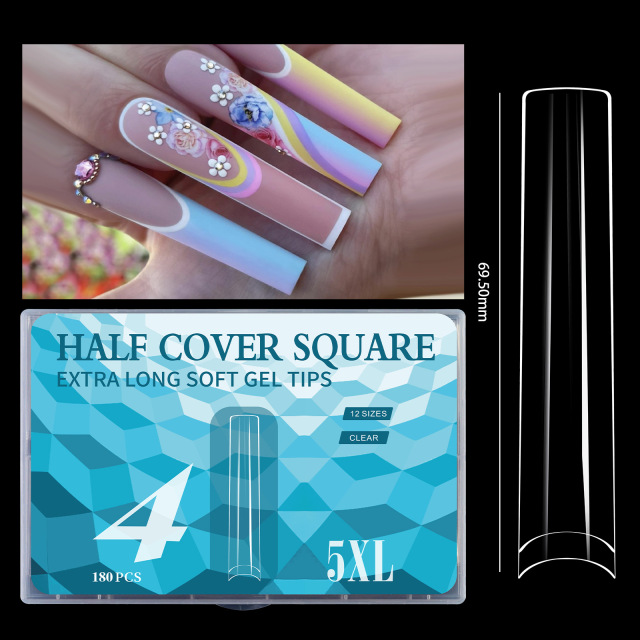 Wholesale 5XL Extra Long Nail Tips For Beauty Salon