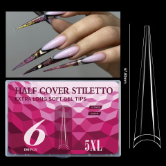 Wholesale 5XL Extra Long Nail Tips For Beauty Salon
