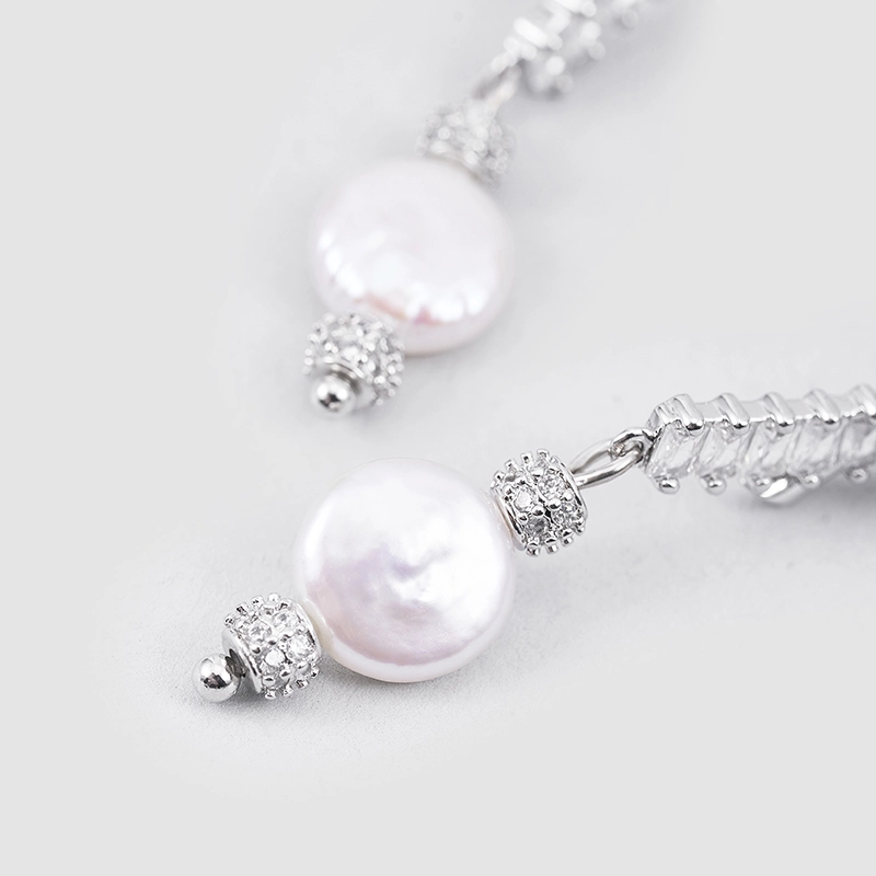 Original  handmade  natural pearls earrings OHGGPE24077