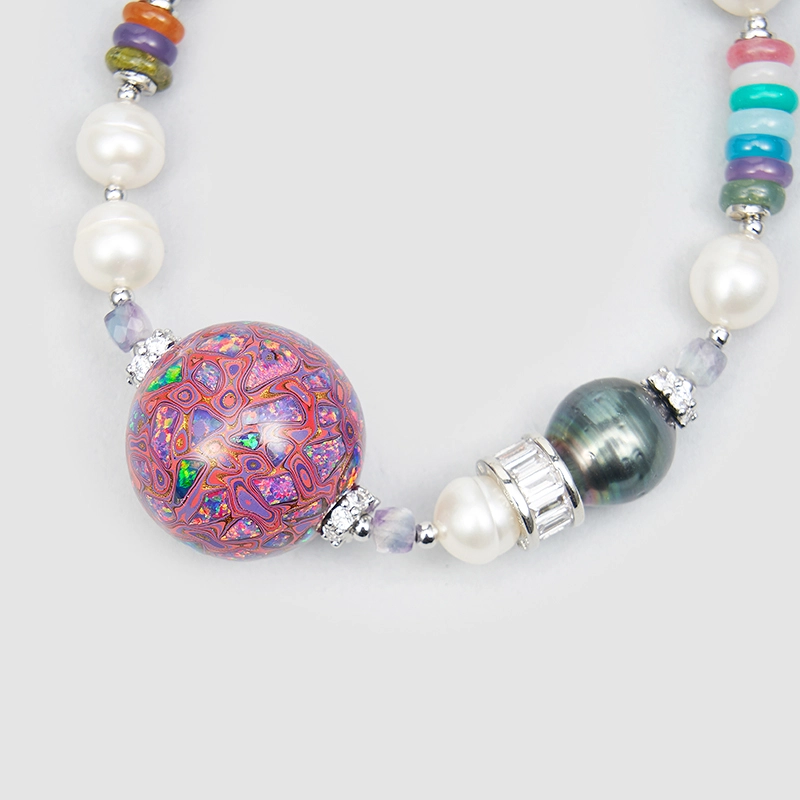 Original  handmade  natural pearls Necklace OHGGRN24135