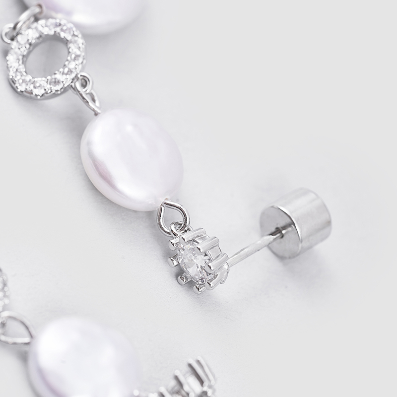 Original  handmade  natural pearls earrings OHGGPE24074