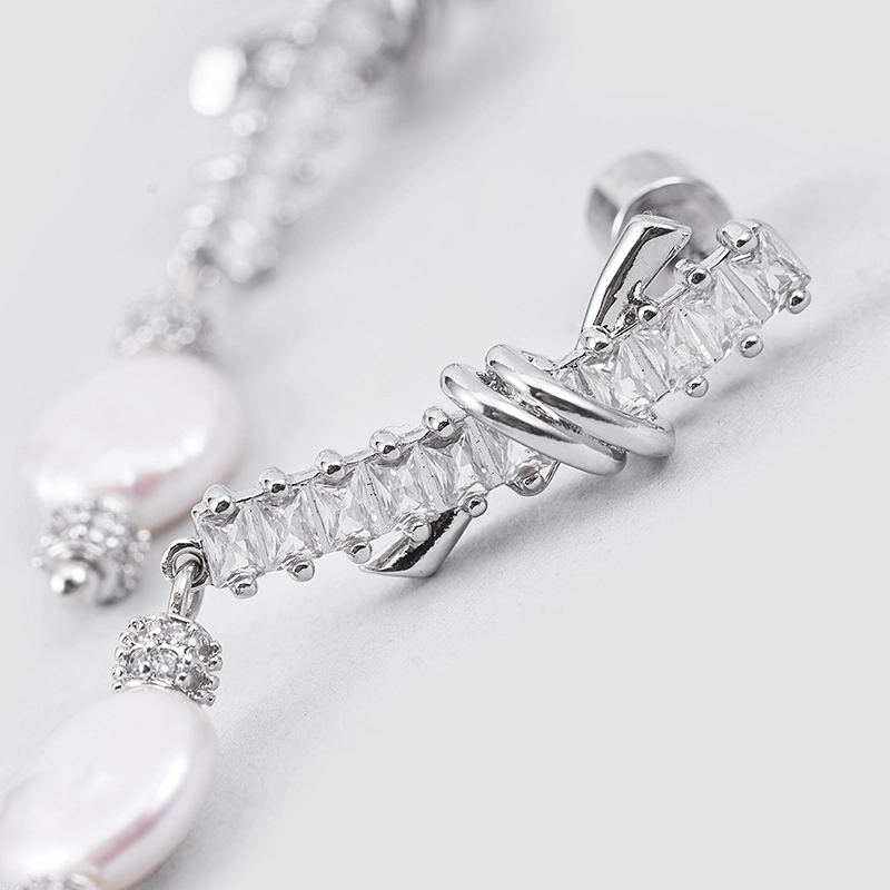 Original  handmade  natural pearls earrings OHGGPE24077