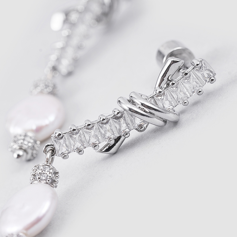 Original  handmade  natural pearls earrings OHGGPE24077