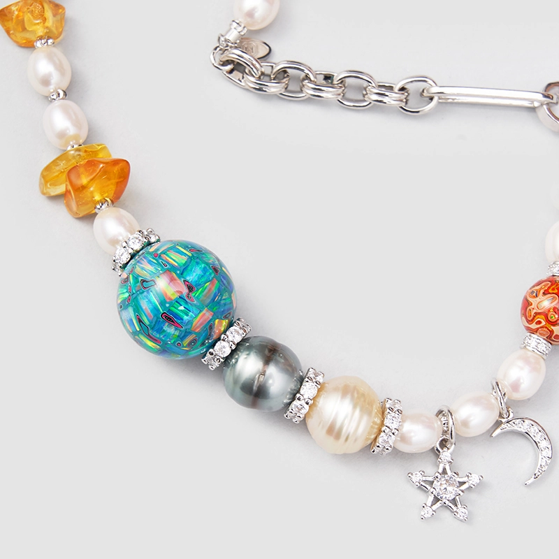 Original Handmade Natural Pearls Necklace by OHGG - OHGGRN24165