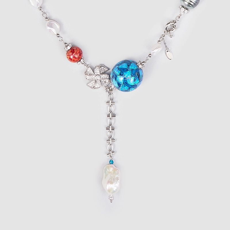 Original Handmade Natural Pearls Necklace by OHGG - OHGGRN24184
