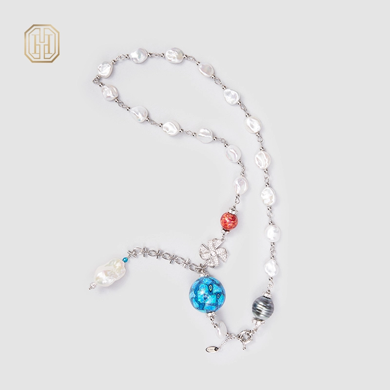 Original Handmade Natural Pearls Necklace by OHGG - OHGGRN24184