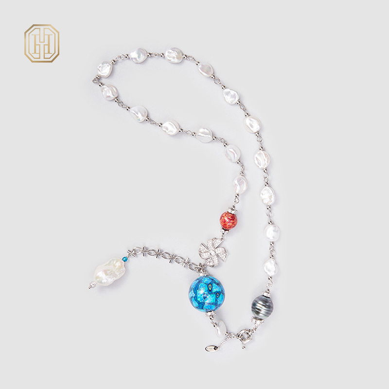 Original Handmade Natural Pearls Necklace by OHGG - OHGGRN24184