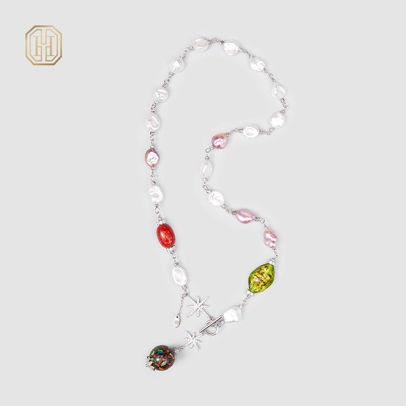 Original Handmade Natural Pearls Necklace  by OHGG - OHGGRN24182