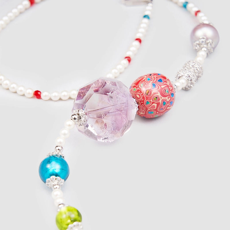 Original Handmade Natural Pearls collar  by OHGG - OHGGRN24174
