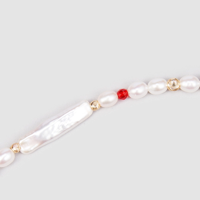Original Handmade Natural Pearls collar  by OHGG - OHGGRN24173