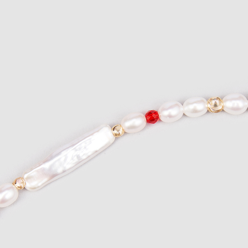 Original Handmade Natural Pearls collar  by OHGG - OHGGRN24173