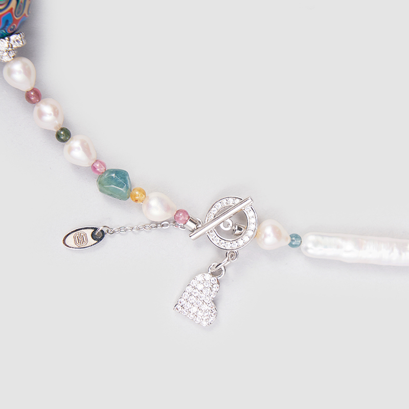 Original Handmade Natural Pearls collar chain  by OHGG - OHGGRN24169